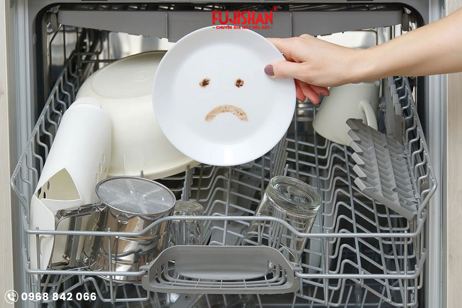 Máy rửa bát rửa không sạch