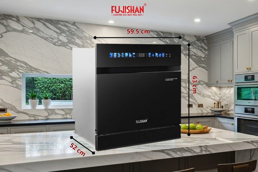 Kích thước máy rửa bát FJVN10-A28TB